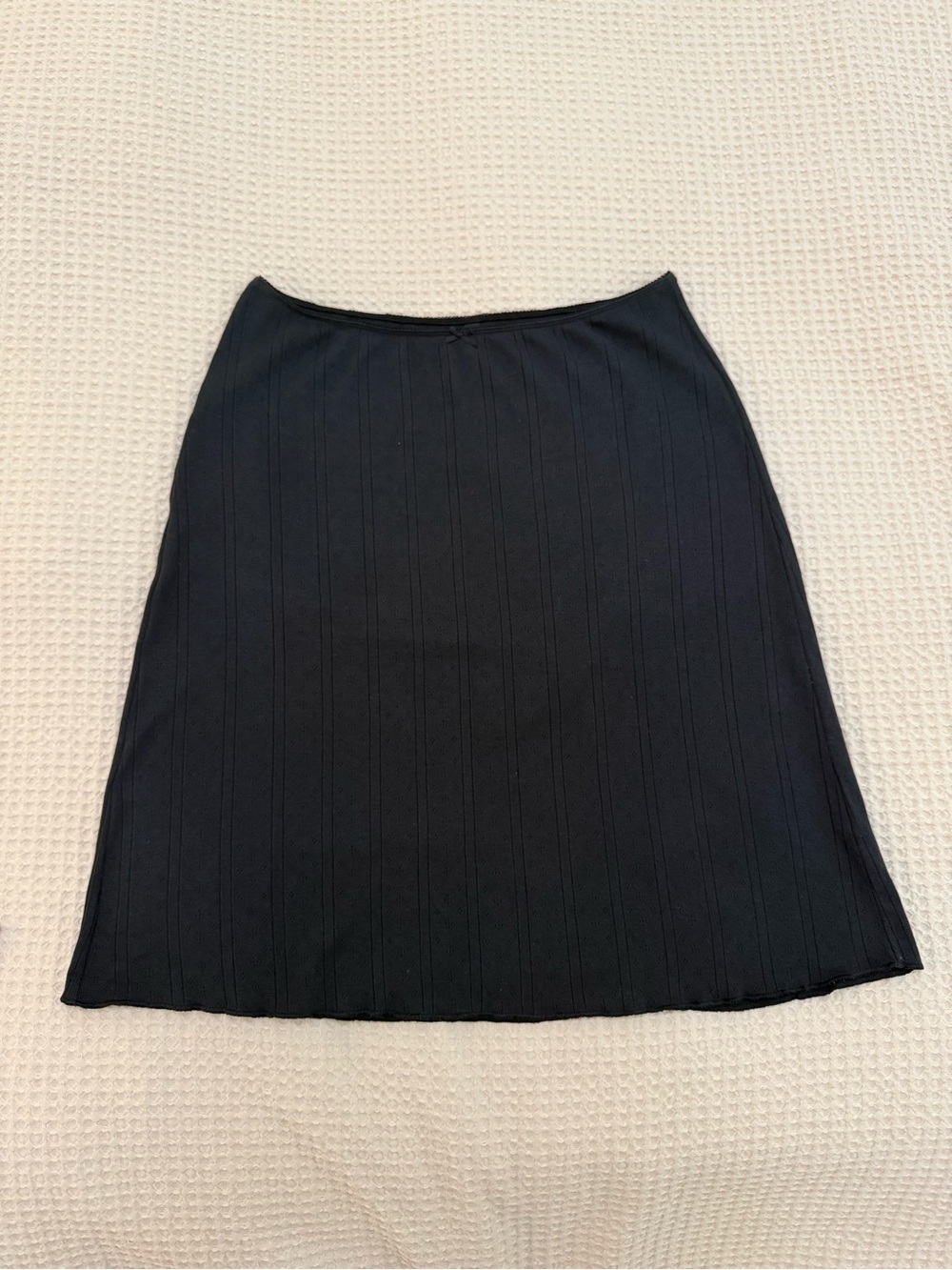 Cou Cou Intimates The Slip Skirt - Black Pointelle